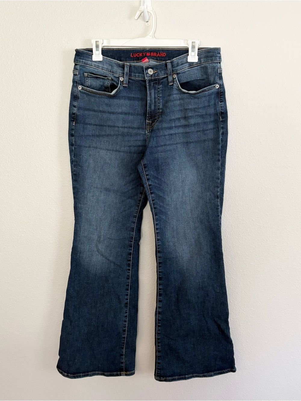 Lucky Brand Womens Sweet Mid Rise Flare Blue Denim Jeans Size 12/31 A
